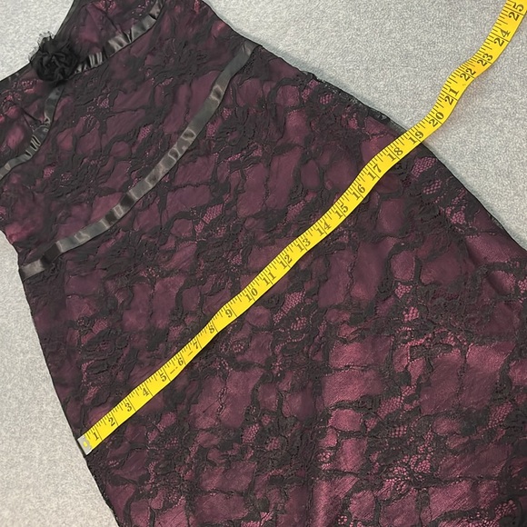 Y2K Whimsigoth Dark Fairy Dress Size 8 Petite Lace Gothic Grunge Vamp Cocktail - Picture 5 of 13